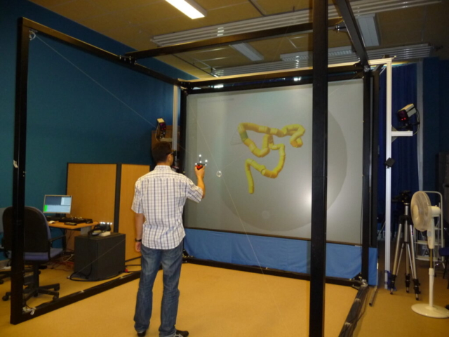Projet IRMBio, plateforme Human Scale, avec SPIDAR 6d (2007-2012)