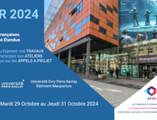 Le laboratoire IBISC est moteur pour  les Journées Françaises de la Réalité Étendue – jf.XR 2024,  qui a lieu du 29 au 31 octobre 2024 à Évry-Courcouronnes